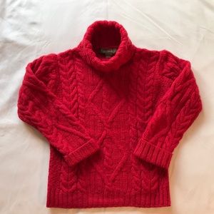 Classic Red Irish Knit Sweater